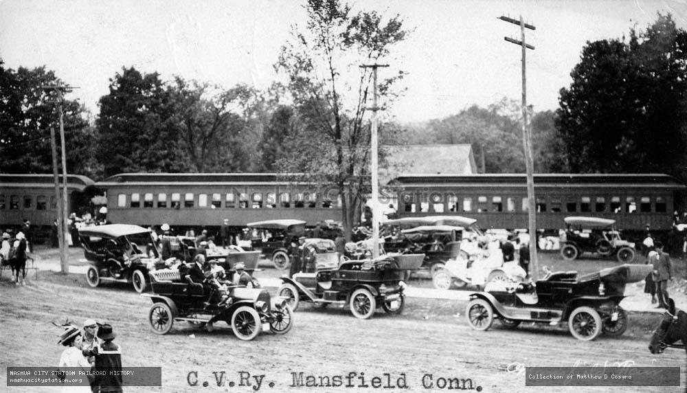 Postcard: Central Vermont Railway, Mansfield, Connecticut